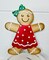 13" Metal Embossed Gingerbread Girl Sign – Festive Christmas Wall Decor | TCT Crafts -MD055524